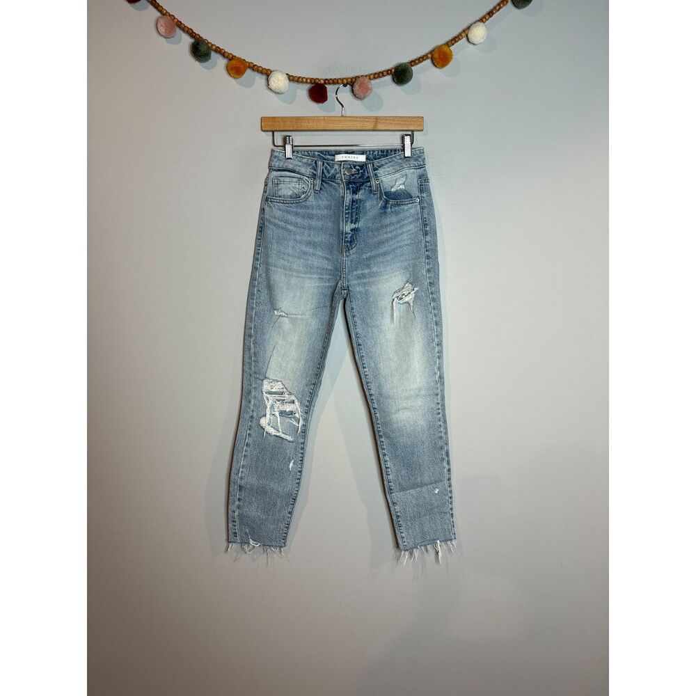 Eunina Tobi Super High Rise Mom Jean Crops